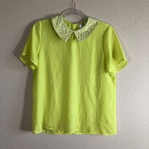 Forever 21 bright yellow top